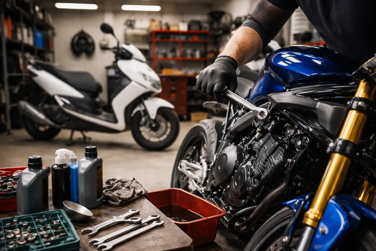 Comment réaliser les révisions d'entretien d'une moto ou d'un scooter